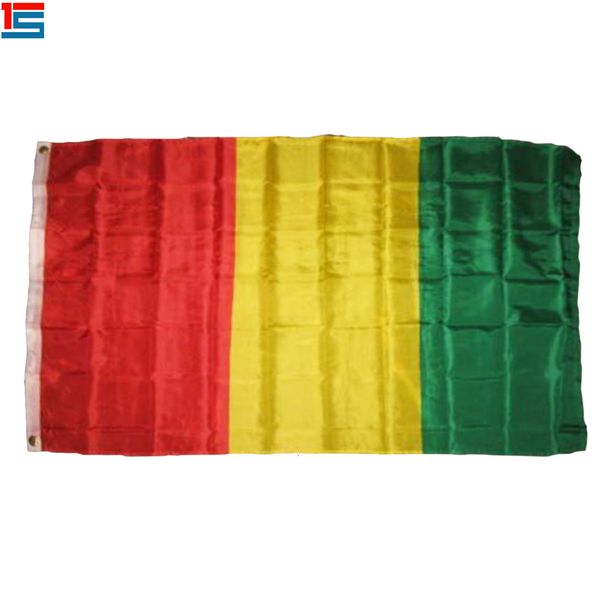 

digital printing guinea flag 90 x 150 cm polyester national country flag banner with two grommets