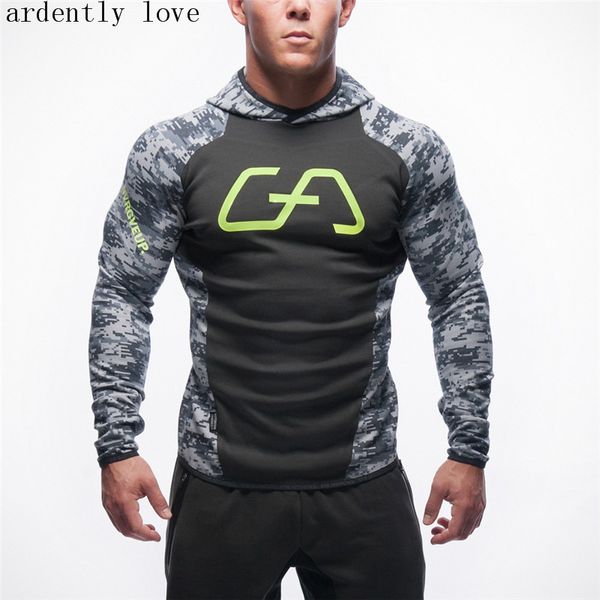 

2016 тренажерные залы толстовки hombre mantel бодибилдинг und фитнес толстовки кофты мышцы herren мужская спортивная одежда, Black