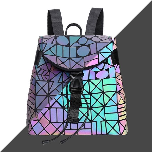 

designer backpack classical 40144 old flower woman pu luminous designer shoulder bags geometric bag sz 28x18x22cm #610