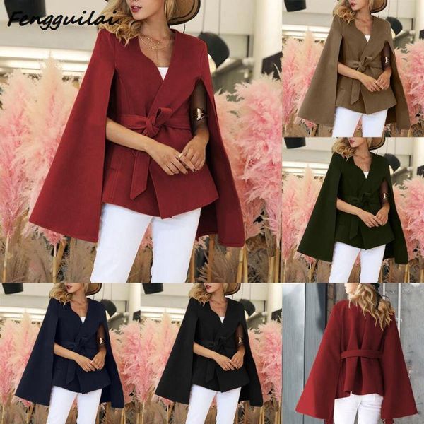 

2020 elegant collar winter warm woolen women coat jackets female casual clothing fashion women slim overcoat plus size, Black