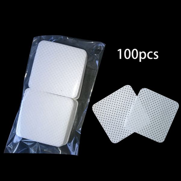 

100pcs/bag disposable eyelash extension glue removing cotton pad bottle mouth wipes patches makeup cosmetic cleaning tool