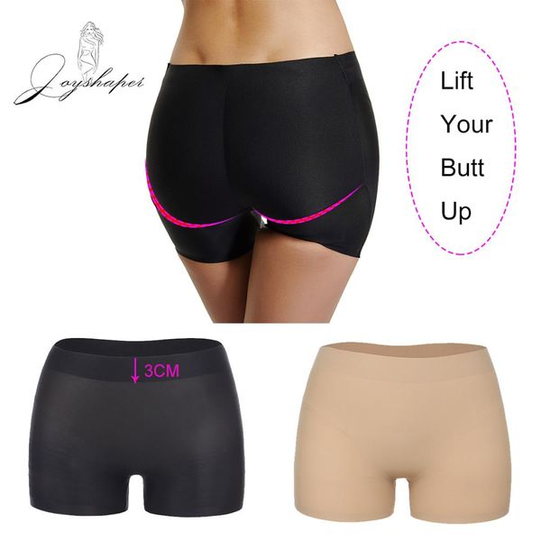 

bubooty lifter underwear shapewear women lingerie control panties for seamless hip enhancer body shaper padded boyshort, Black;white