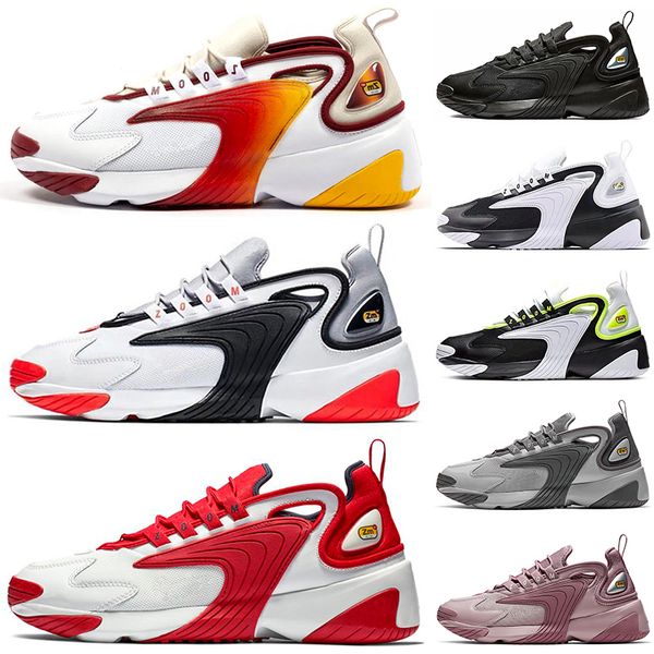 

2019 tekno zoom 2k running shoes designer luxury men women 2000 black white orange navy flat sports sneakers mens trainers runner size 36-45