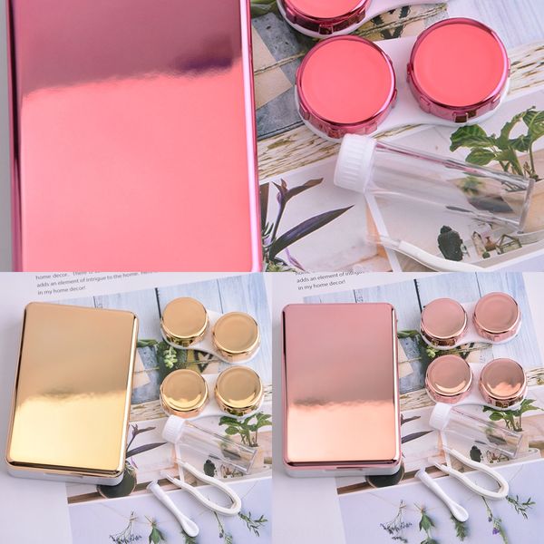 

8062 mirror contact lenses smooth two-pair invisible case glasses case glasses box contact lenses box