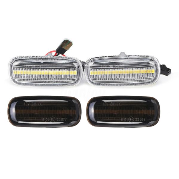 

2pcs 3w car left + right dynamic flow led side marker signal indicator light for a3 s3 8p a8 8n side turn signal light