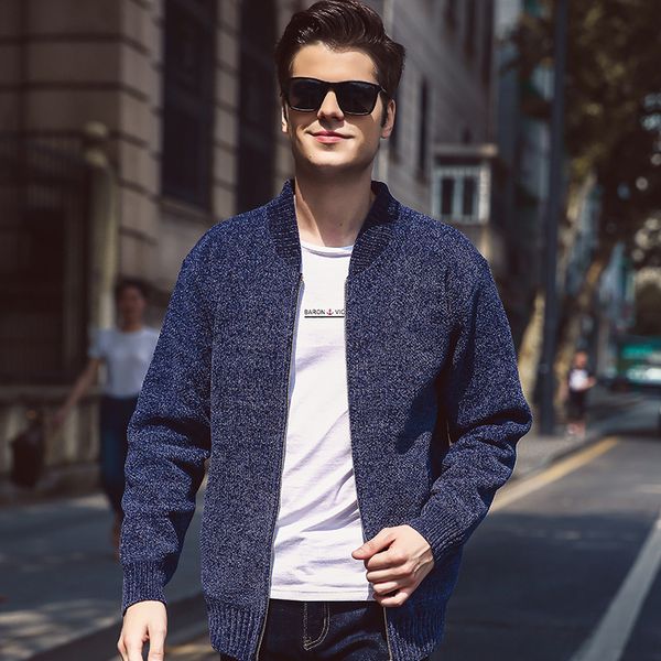 

mens sweaters cardigan solid colors mens sweaters men slim fit outwear zipper male new coats fitness clothing, White;black