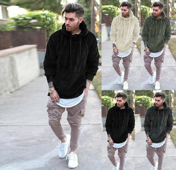 

mens hoodie fashion casual style male hoodies solid color with 3 colors long sleeve sweatshirt for men asian size m-3xl, Black