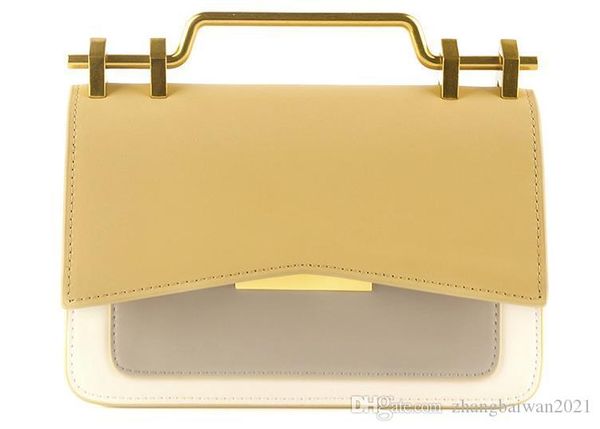 

2019 новая корейская версия цветового соответствия маленькая квадратная сумка кожаный контрастный цвет женская сумка с перекинутым плечом по