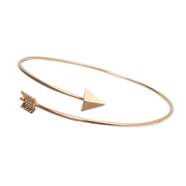 

bracelet women creative style arrow open bracelet rose gold alloy arrow beautiful good present, Black