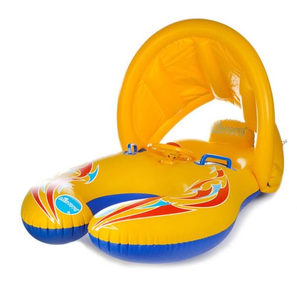 

baby kids summer swimming pool swimming ring inflatable swim float water fun pool toys swim ring seat boat sport for 3-6y