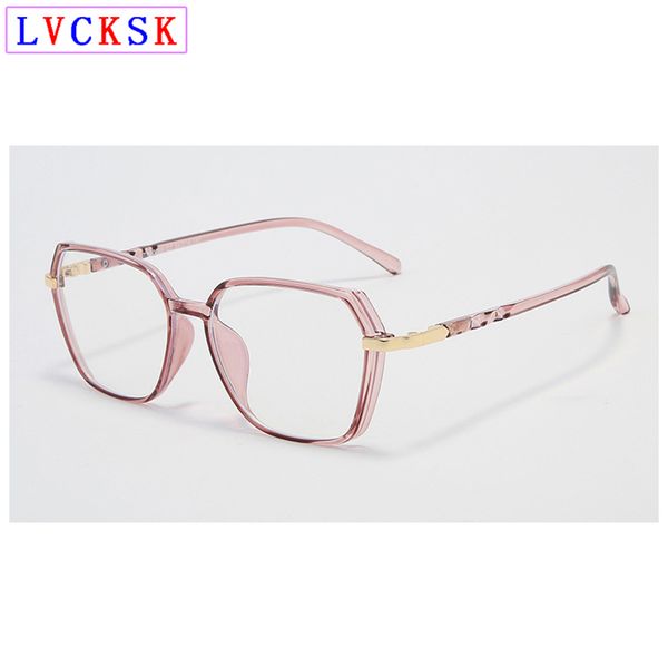 

tr90 polygon blue light blocking glasses women men computer gaming eyeglasses frames customize myopia reading glasses 5color n5, White;black