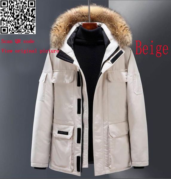 

2019 canadian down jacket white down winter blue jacket men women winter feather overcoat jacket warm coat m-3xl, Black