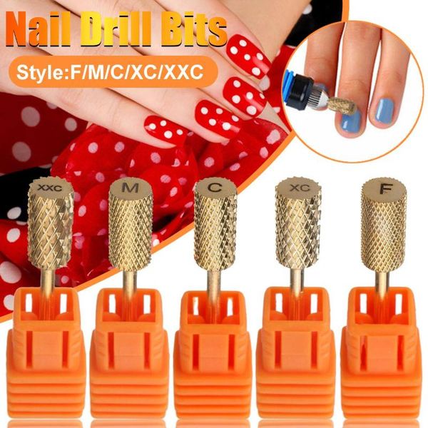 

carbide rotary burr nail сверло насадка для маникюра электрической фрезы для маникюра машина фрезы для ногтей инструмента, Silver