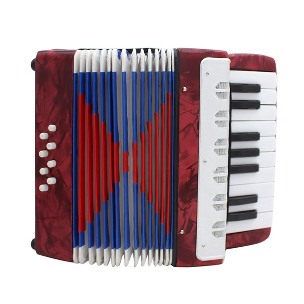 

17 key professional mini accordion educational musical instrument cadence band for both kids and 4 colors optional