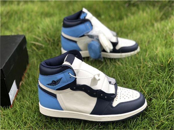 

est 2020 1 og high unc leather obsidian mens basketball shoes university blue retro sail 555088 -140 outdoor shoes sneakers with box