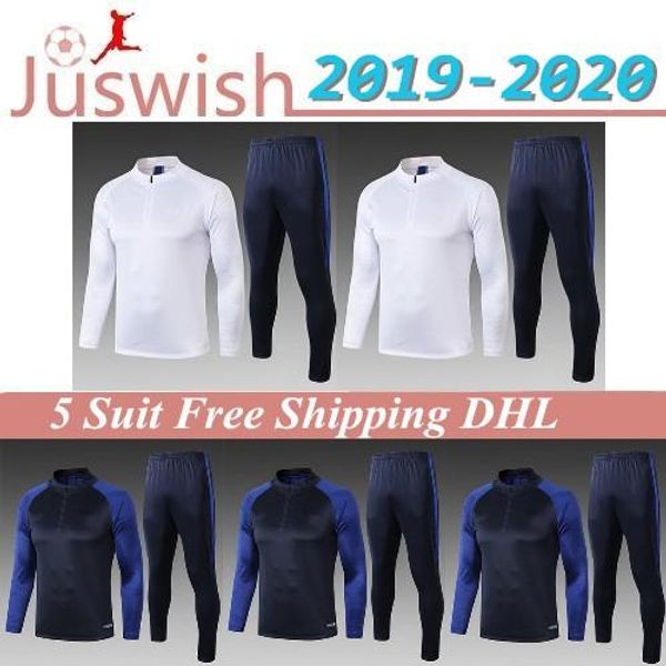 

wholesale che soccer tracksuits 19 20 abraham long sleeve sportswear pulisic mount kante lampard football jogging training suit kit, Black;red