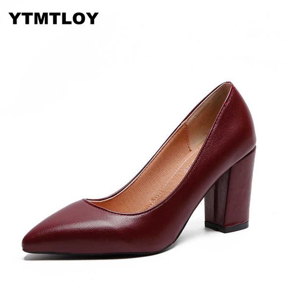 

2019 women pumps pu leather all match pointed toe shoes fashion platformslip on casual wedding size 34-43 white heels party, Black