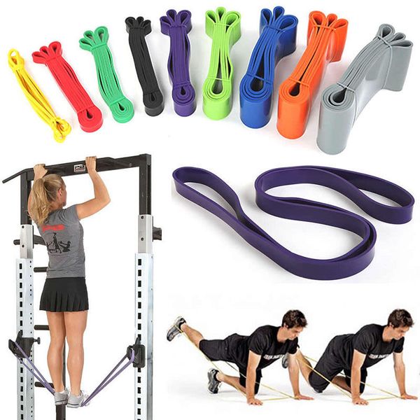 

heavy duty resistance band loop power gym fitness exercise yoga workout pilates