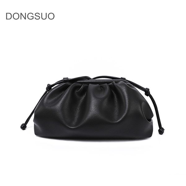 

women simple dumplings messenger bag retro fashion pouch female crossbody shoulder bag clutch 2020 new white camel