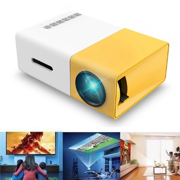 

yg-300 projector mini portable led lcd projector 320 x 240 pixels support 1080p with usb/sd card/hdmi interface