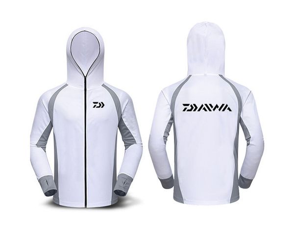 

2019 new summer men fishing shirts brand long sleeve sunscreen breathable fishing hiking clothing zipper anti uv outdoor jackets, Gray;blue