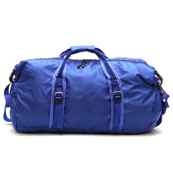 

ougger luggage bag travel men and women long blue nylon large capacity european and american style handbags sports solid bags