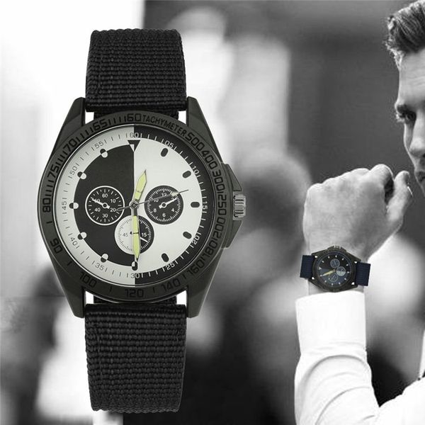 

fashion mens quartz watches classic male clock watch retro design nylon band analog alloy business men wristwatch a4, Slivery;brown