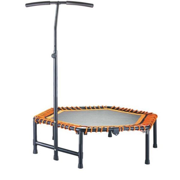 

trampolines 45/48 inch practical trampoline for women safety pad jump sports safe with t shape handrail