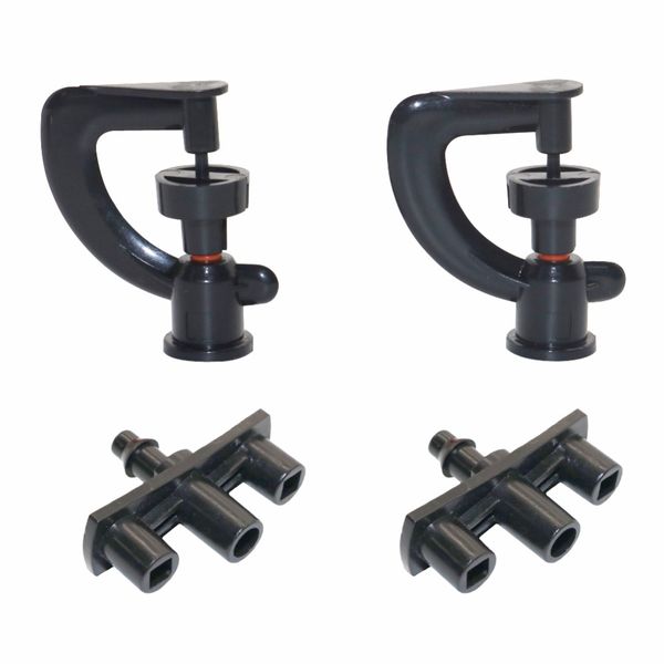 

50 pcs spray rotating micro-nozzle water spray to cool watering sprayer head mist fan plant water garden irrigation tools