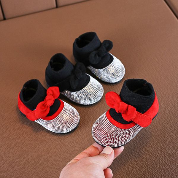 

winter children's boots rhinestone princess cotton boots baby toddler shoes children's shoes moccasins baby