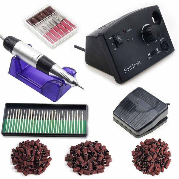 

35000rpm electric manicure drill & accessory nail drill machine for manicure cutters apparatus for nail art tool