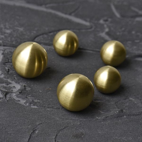 2019 Modern Ball Shape Design Vintage Brushed Solid Brass Bronze