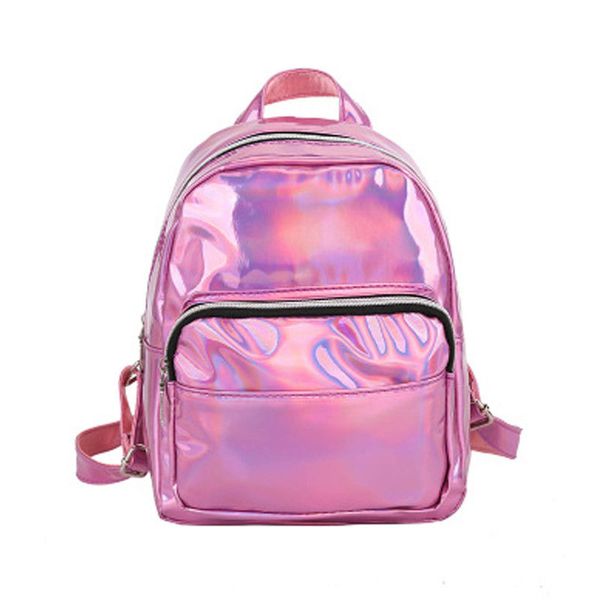 

2019 new women bag laser holographic backpack for lady girl student school travel hologram rucksack waterproof