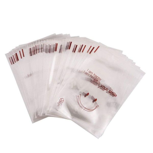 

100 pcs transparent bag cookie plastic bag biscuit cellulose