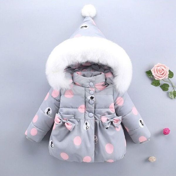 

winter hooded jackets for newborns girl fashion 2018 warm down coat outerwear toddler baby clothing infant clothes high quality, Blue;gray