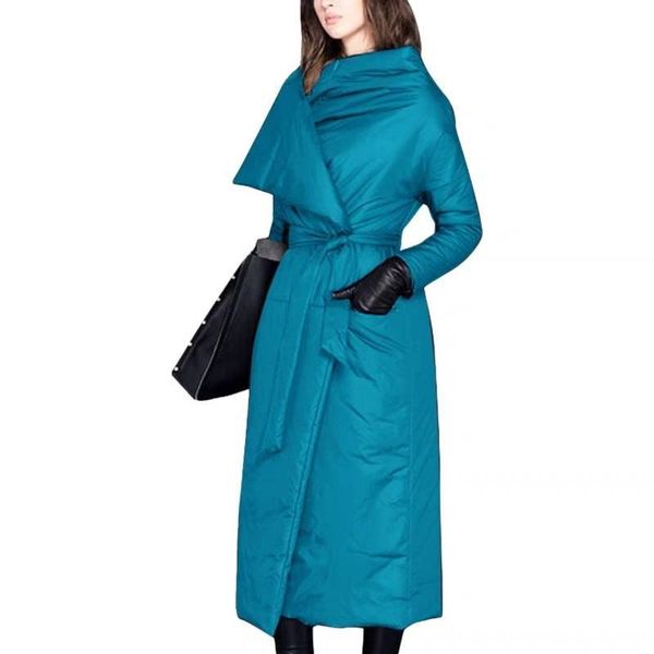 

2019 new winter women loose duck down jacket ladies outerwear fashion casual coat female long thicken warm down parkas c183, Black