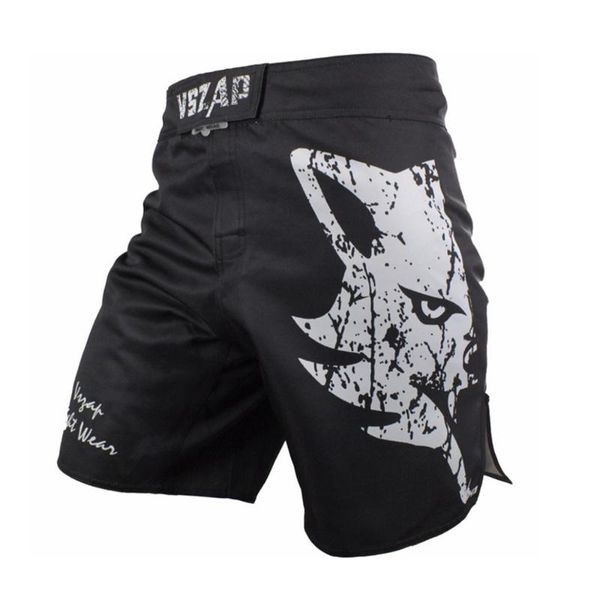 

2017 vszap pantalon shorts mens clothing breathable cotton shorts fight grappling boxing muay thai pants boxeo, Blue