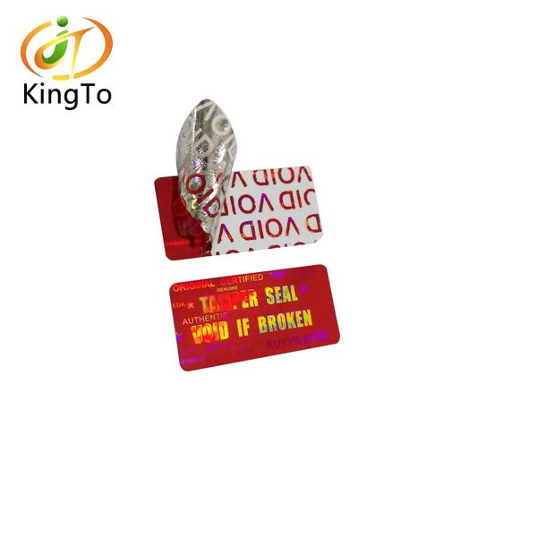 

custom holographic void tamper proof hologram label sticker