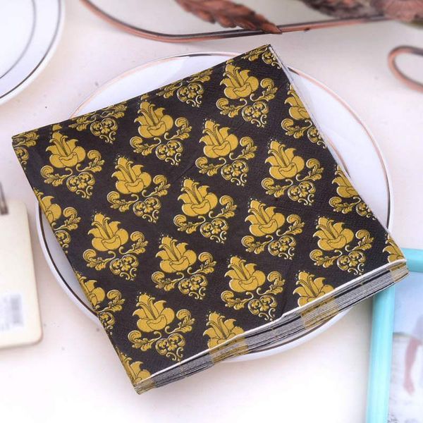 

party paper napkin dinner decorative napkins printed disposable paper party napkins dessert beverage new