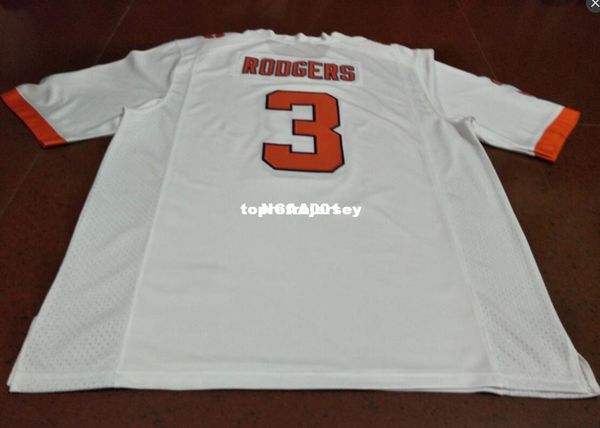 

men clemson tigers #3 amari rodgers orange white college jersey or custom any name or number jersey, Black;red