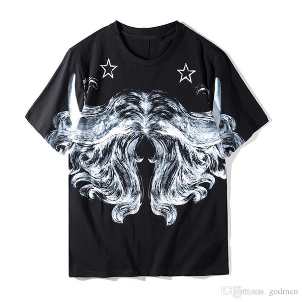 

luxury mens designer t shirt sort casual short sleeves fashion black white printing men women hip hop tees, White;black