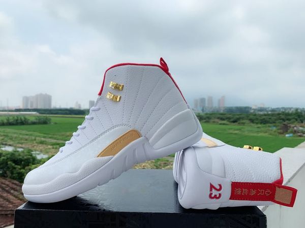 

2019 mens 12 xii fiba basketball shoes winterized gym red cny game royal men designer sneakers trainers baskets des chaussures schuhe, Black