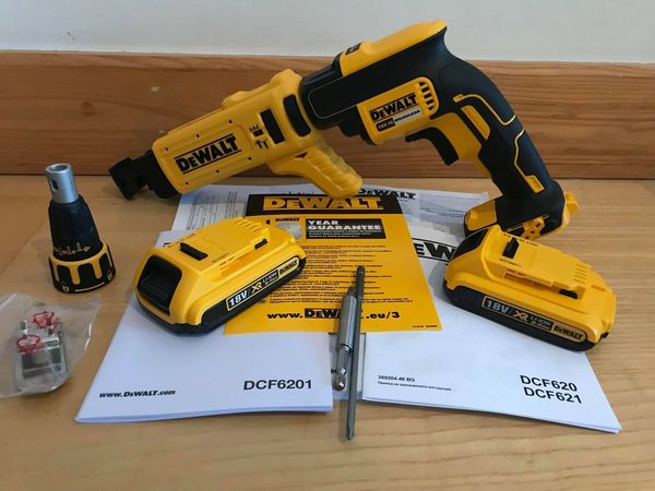 

Dewalt dcf620n dcf6201 xr 18v collated bru hle drywall crewdriver 2 x 2ah