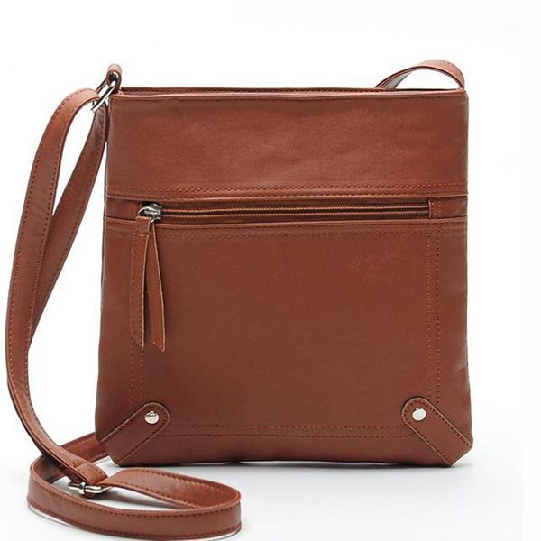 

acelure solid simple style shoulder crossbody bags women pu leather messenger bags ladies bucket bag all-match shopping