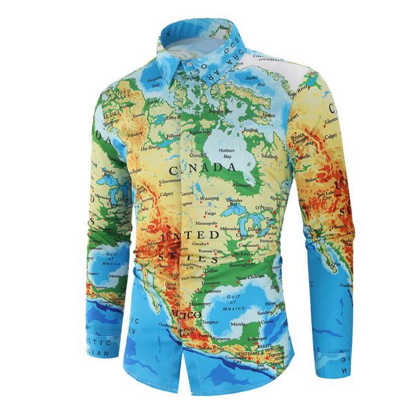 

fashion long sleeve shirt men autumn men's shirts camisa casual beach turn-down collar loose male blouse camisa masculina, White;black