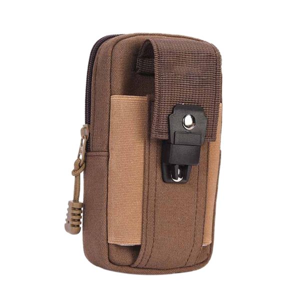 

outdoor running waist bag casual canvas anti slip zipper waterproof storage bags belt pouches outdoor hunting camping equipment