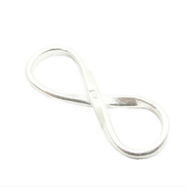 

beadsnice unique 925 silver small wholesale pendant charm components for infinity bracelet id26140smt4 handmade jewely making, Bronze;silver