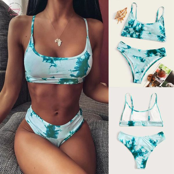 

women bikini set women flora v neck high waisted two piece swimsuit 2020 girl beach bathing suit swimwear biquinis, White;black