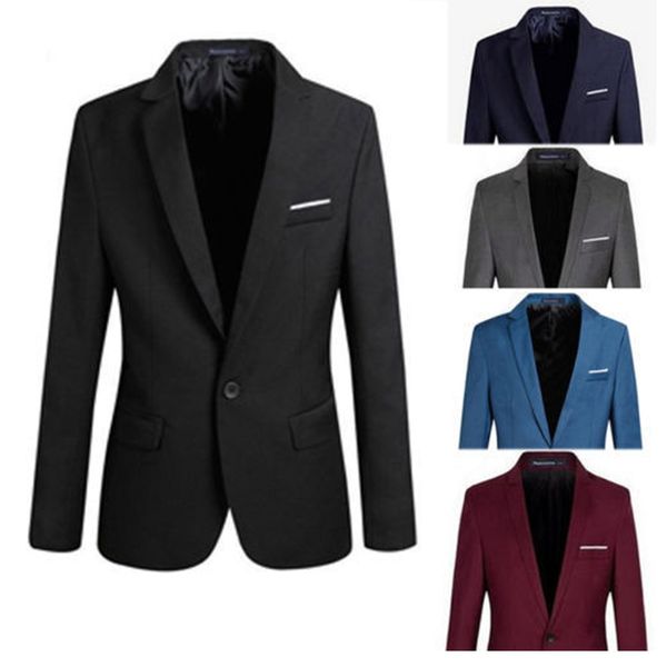 

men's sport suit groom suit s-4xl men's formal slim fit formal one button suit long sleeve notched blazer cotton blend coat jacket, White;black