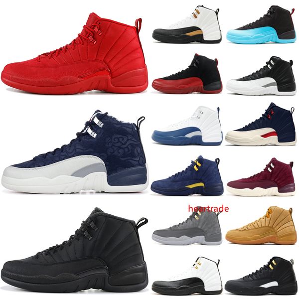 

12 12s мужская баскетбольная обувь 2019 новый мичиган wntr тренажерный зал красный нью-йорк ово шерсть xii дизайнерская обувь спортивные кро